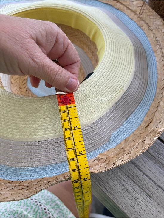 Francesco Bing Wide Brim Striped Straw Sun Hat